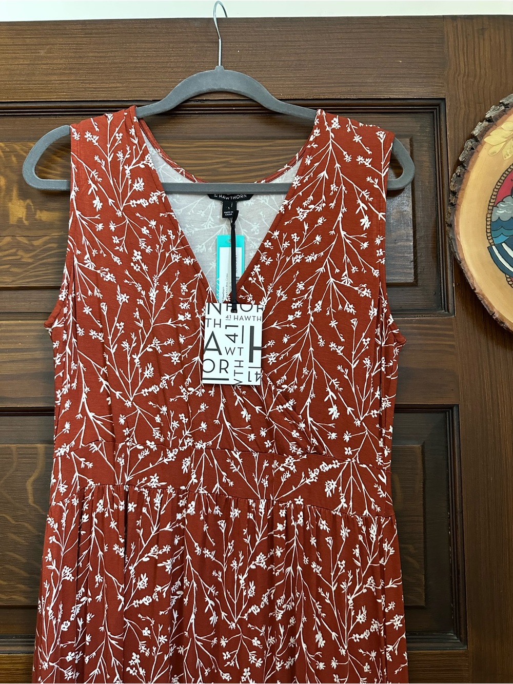 41 Hawthorn Adelina Knit Maxi Dress in Burnt Orange, Large, NWT - Picture 7 of 9